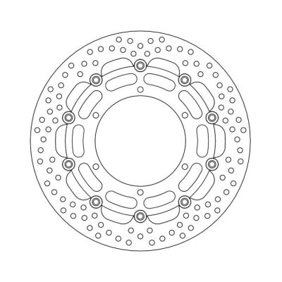Moto-Master Halo series floating brake rotor