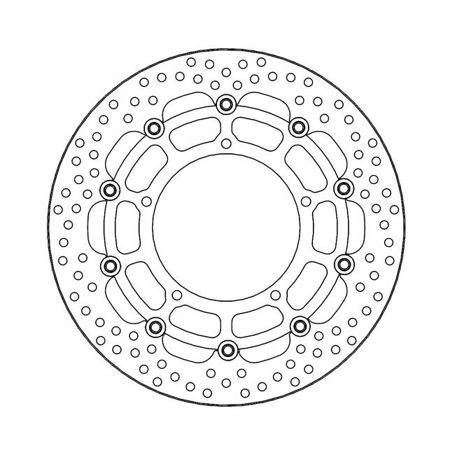 Moto-Master Halo series floating brake rotor