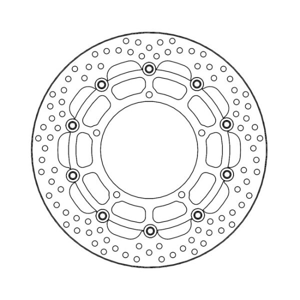 Moto-Master Halo series floating brake rotor