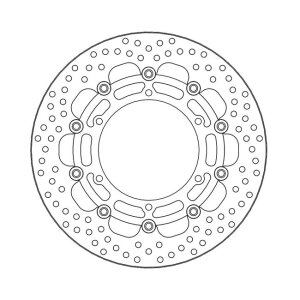 Moto-Master Halo series floating brake rotor
