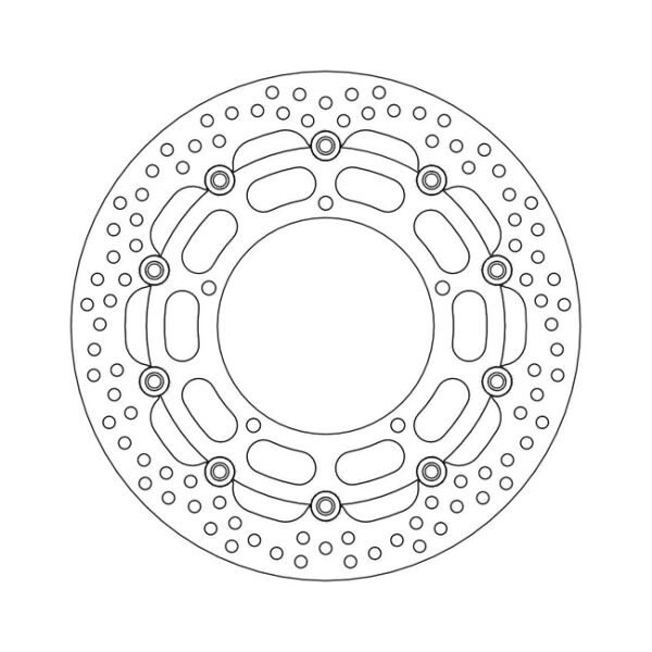 Moto-Master Halo series floating brake rotor