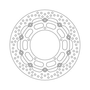 Moto-Master Halo series floating brake rotor
