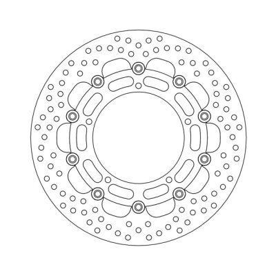 Moto-Master Halo series floating brake rotor