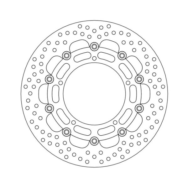 Moto-Master Halo series floating brake rotor