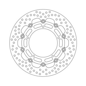 Moto-Master Halo series floating brake rotor