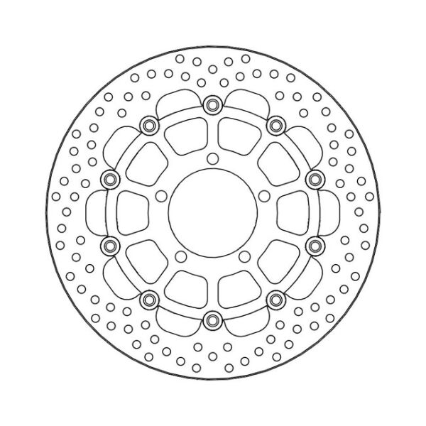Moto-Master Halo series floating brake rotor