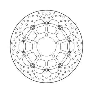 Moto-Master Halo series floating brake rotor
