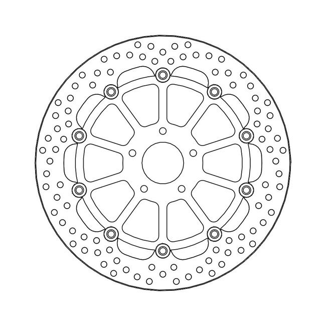 Moto-Master Halo series floating brake rotor