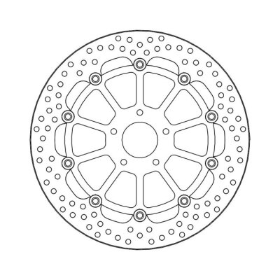 Moto-Master Halo series floating brake rotor