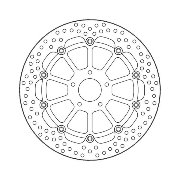 Moto-Master Halo series floating brake rotor