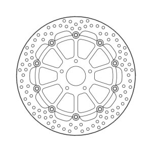 Moto-Master Halo series floating brake rotor