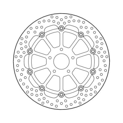 Moto-Master Halo series floating brake rotor