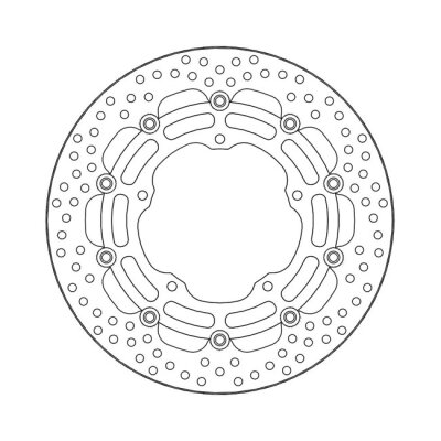 Moto-Master Halo series floating brake rotor
