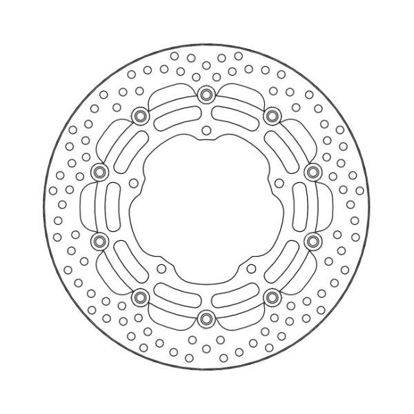 Moto-Master Halo series floating brake rotor