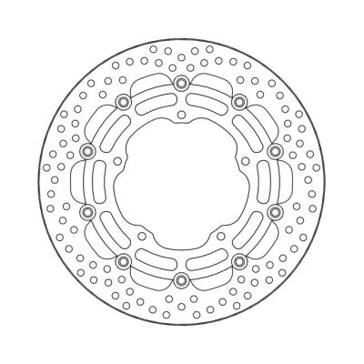 Moto-Master Halo series floating brake rotor