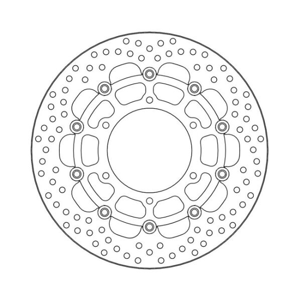 Moto-Master Halo series floating brake rotor