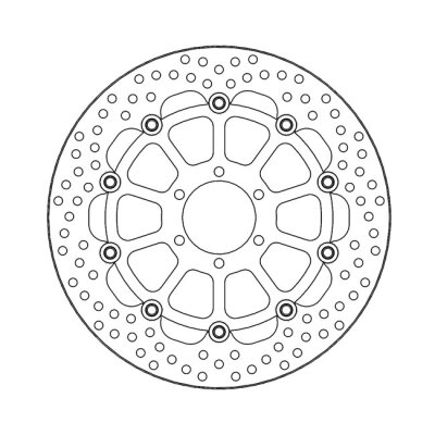 Moto-Master Halo series floating brake rotor