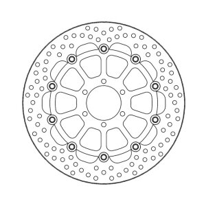Moto-Master Halo series floating brake rotor