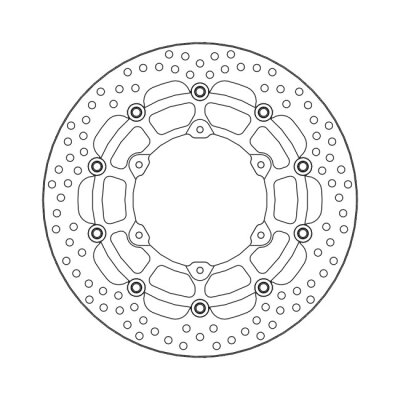 Moto-Master Halo series floating brake rotor
