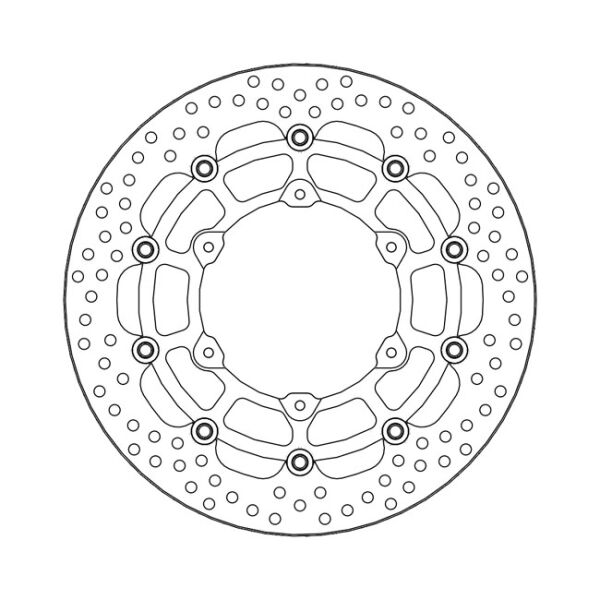 Moto-Master Halo series floating brake rotor