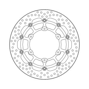 Moto-Master Halo series floating brake rotor