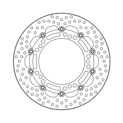 Moto-Master Halo series floating brake rotor