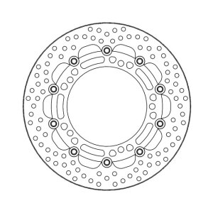 Moto-Master Halo series floating brake rotor