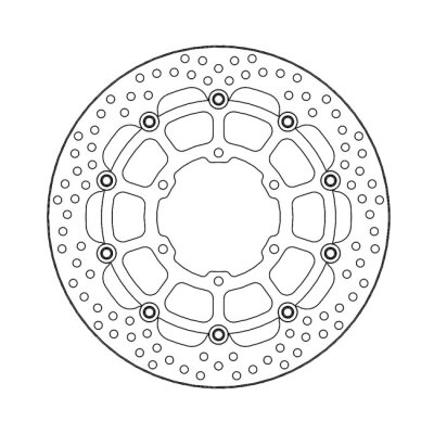Moto-Master Halo series floating brake rotor