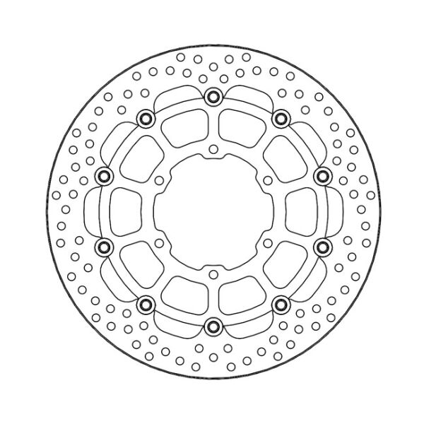 Moto-Master Halo series floating brake rotor