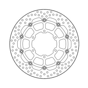 Moto-Master Halo series floating brake rotor