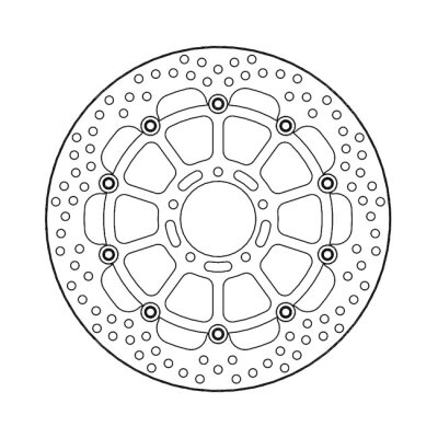 Moto-Master Halo series floating brake rotor