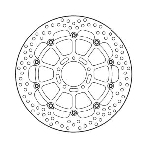 Moto-Master Halo series floating brake rotor