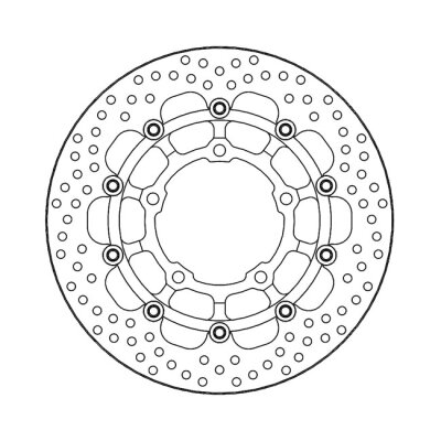 Moto-Master Halo series floating brake rotor