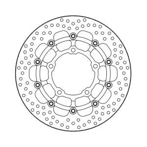 Moto-Master Halo series floating brake rotor