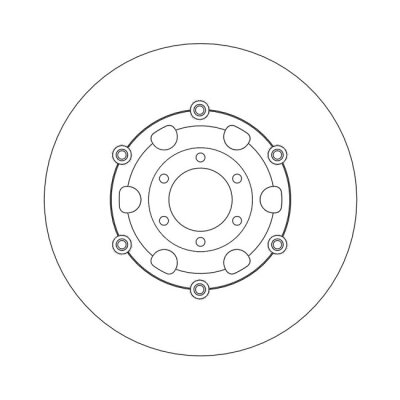 Moto-Master Halo series floating brake rotor