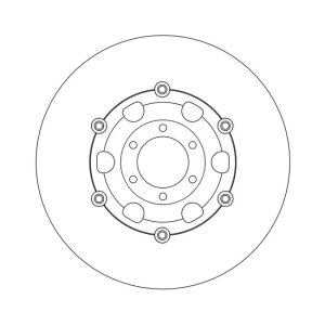 Moto-Master Halo series floating brake rotor