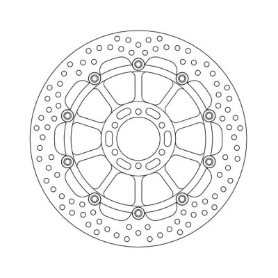 Moto-Master Halo series floating brake rotor