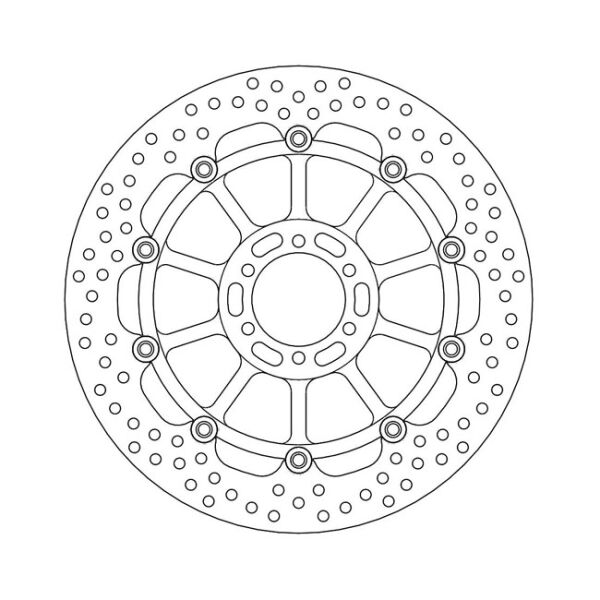 Moto-Master Halo series floating brake rotor