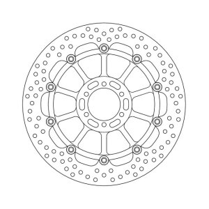 Moto-Master Halo series floating brake rotor