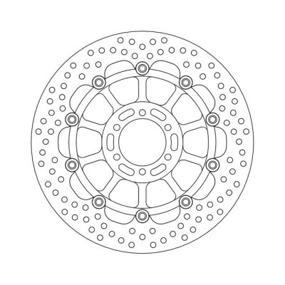 Moto-Master Halo series floating brake rotor