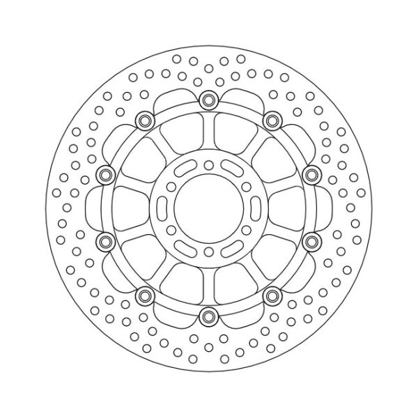 Moto-Master Halo series floating brake rotor