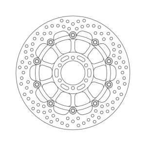 Moto-Master Halo series floating brake rotor