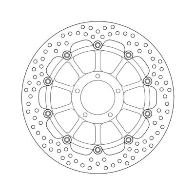 Moto-Master Halo series floating brake rotor