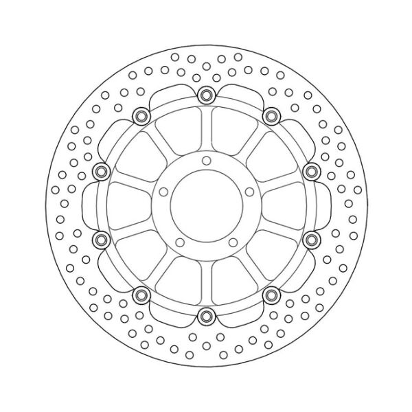 Moto-Master Halo series floating brake rotor