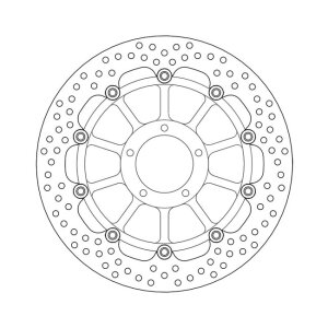 Moto-Master Halo series floating brake rotor