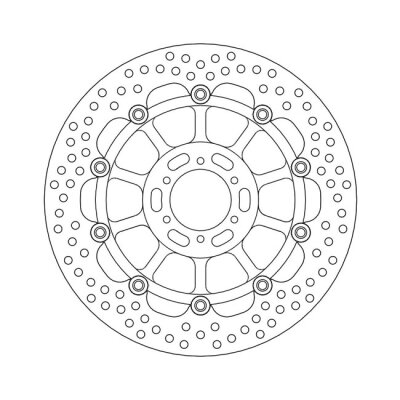 Moto-Master Halo series floating brake rotor