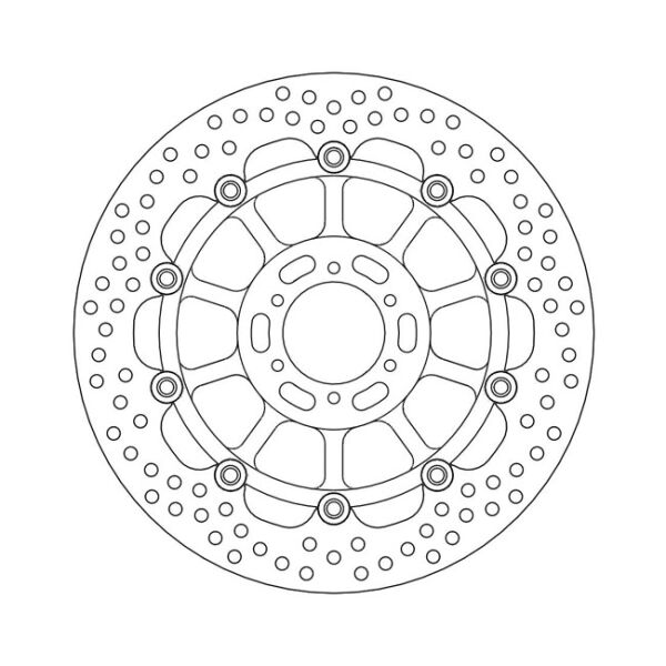 Moto-Master Halo series floating brake rotor