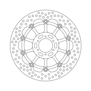 Moto-Master Halo series floating brake rotor