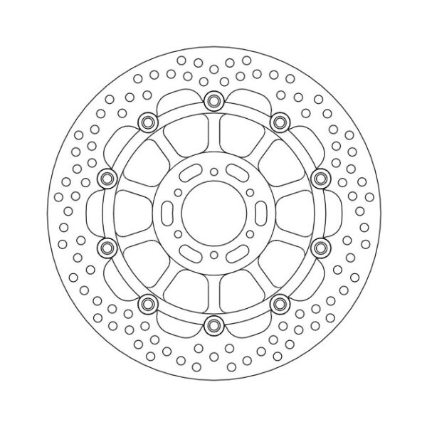 Moto-Master Halo series floating brake rotor