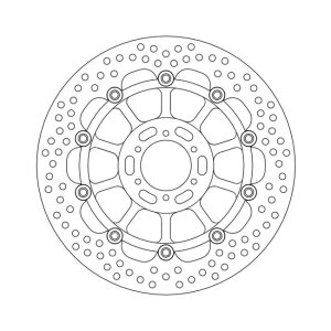 Moto-Master Halo series floating brake rotor
